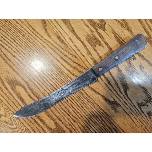 Vintage Village Blacksmith Watertown Wis Cutlery Butcher Knife - Picture 3 of 8